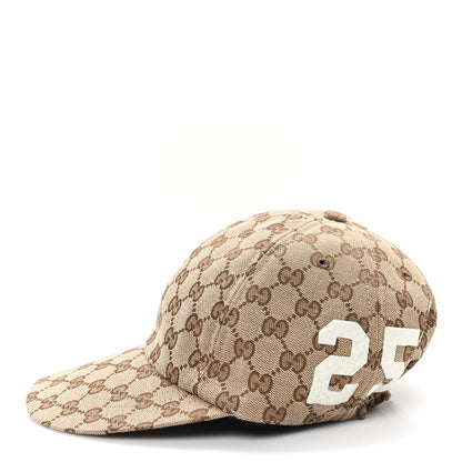 Gucci Monogram Patch Logo Soft Baseball Hat L Beige Cocoa 4 of 10
