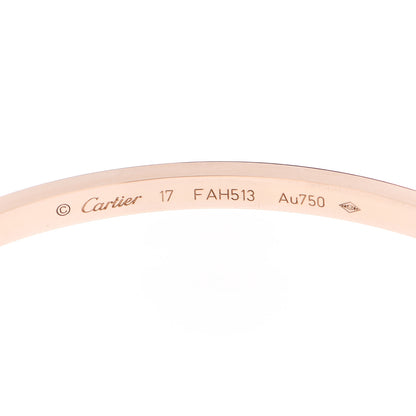 Cartier 18K Pink Gold Small LOVE Bracelet 17 4 of 5