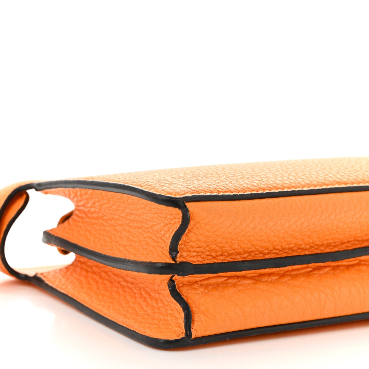 Fendi Cuoio Romano Vitello Cover Bi-Color Peekaboo I See U X Cross Satchel Orange 9 of 10