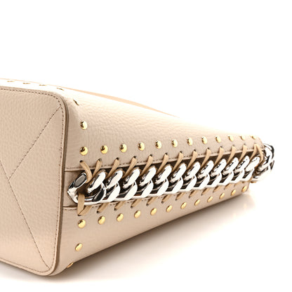 Stella McCartney Grainy Alter Mat Studded Frayme Bucket Bag Cream 9 of 9