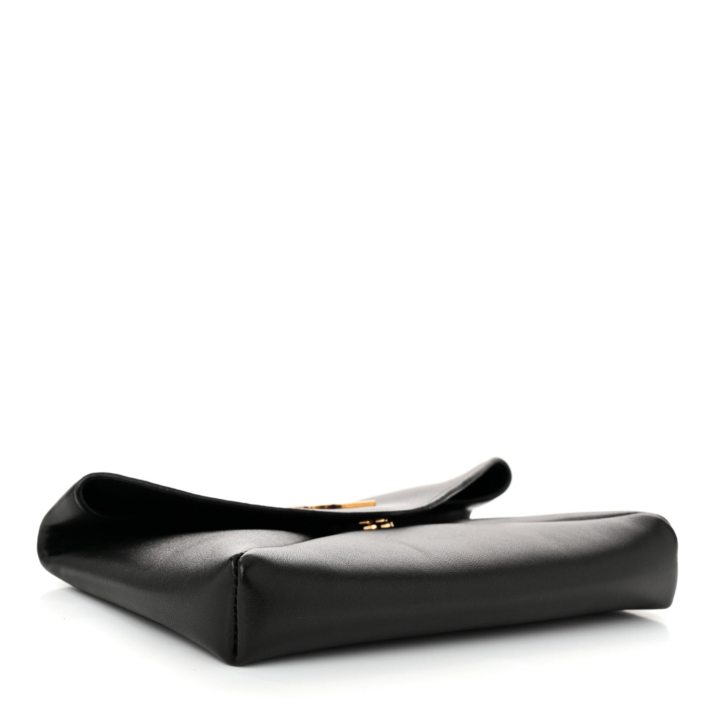 Lambskin Small Cassandre Envelope Pouch Black