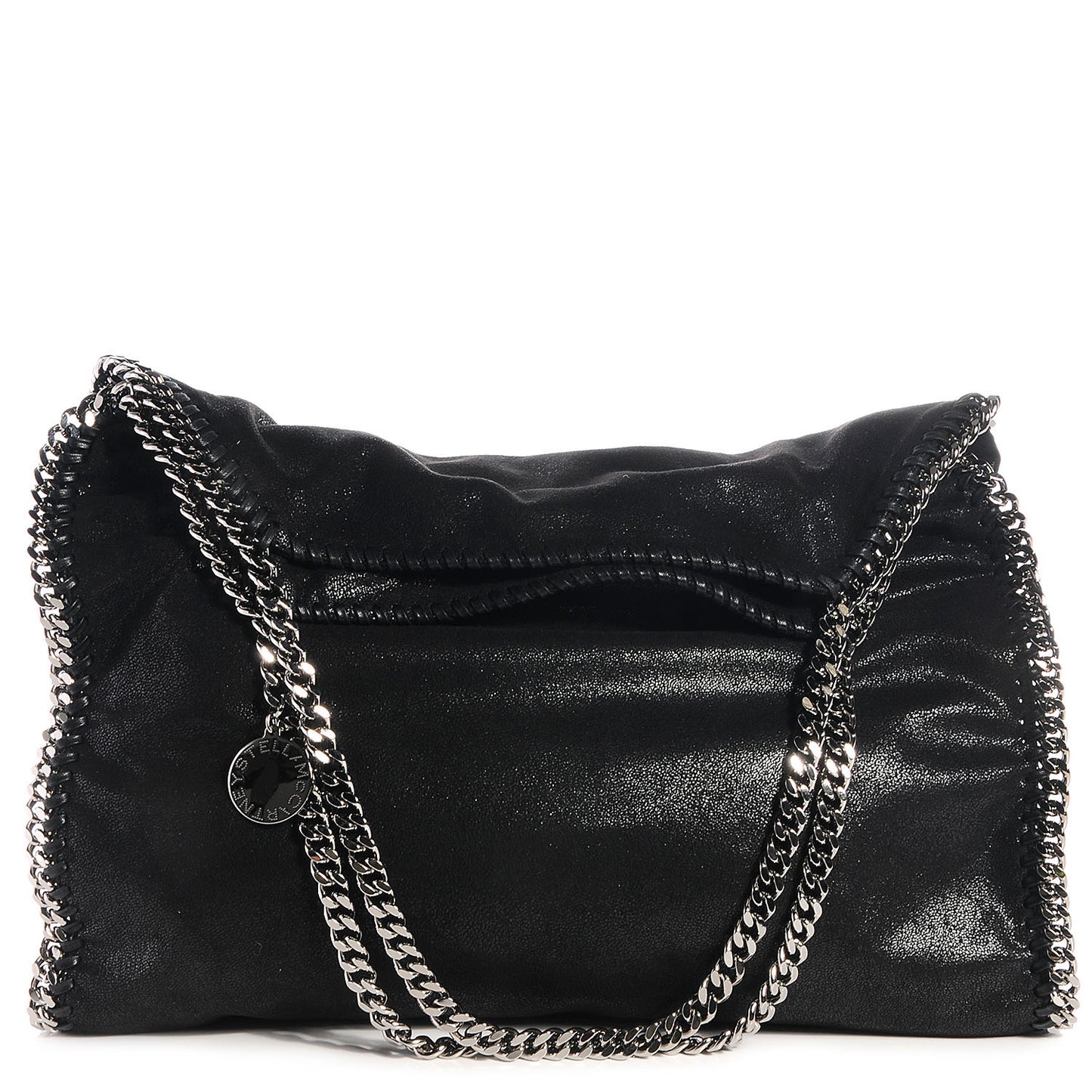 Faux Leather Shaggy Deer Big Falabella Black
