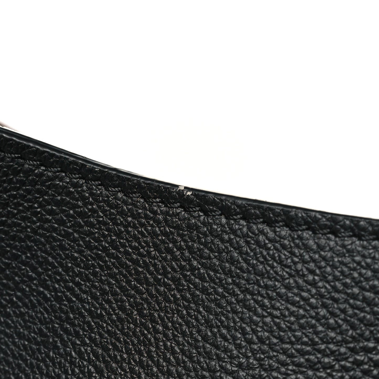 Grained Calfskin Low Key Hobo PM Black
