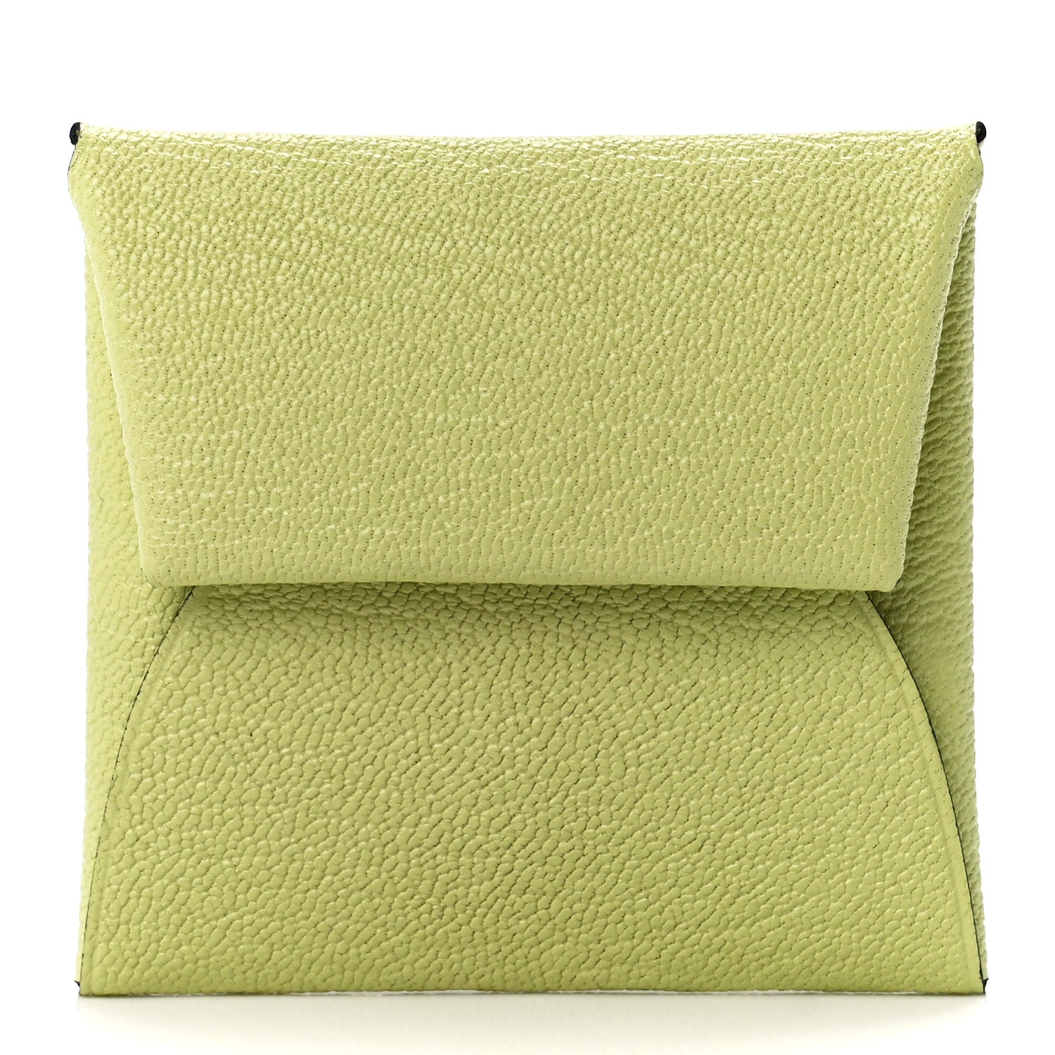 Hermes Chevre Mysore Bastia Coin Purse Jaune Bourgeon 1 of 10