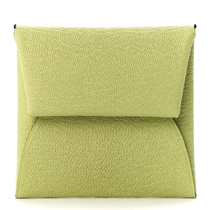 Hermes Chevre Mysore Bastia Coin Purse Jaune Bourgeon 1 of 10