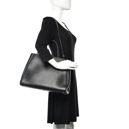 Fendi Vitello Elite Regular 2Jours Tote Black 2 of 12