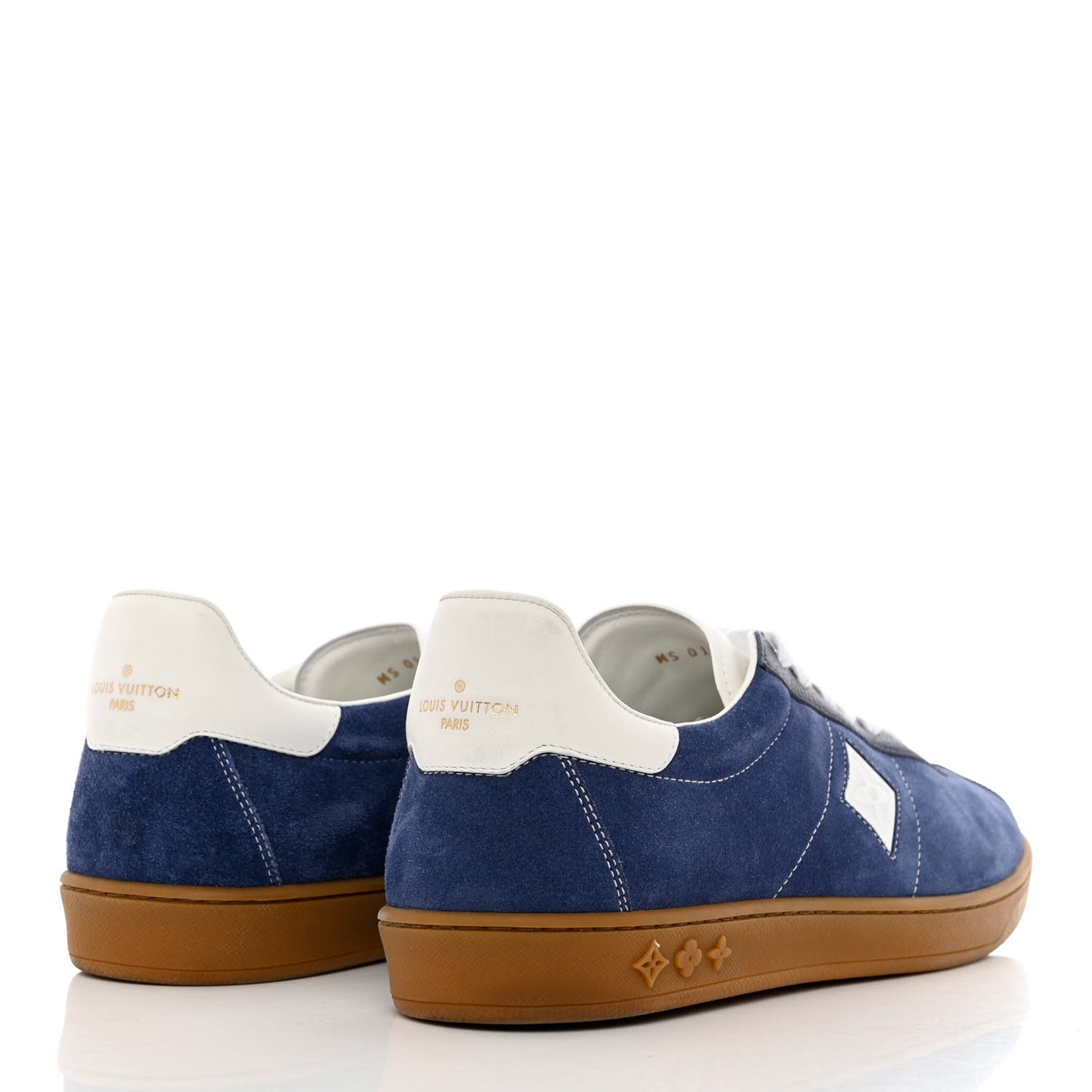 Suede Mens Sneakers 9 Blue White