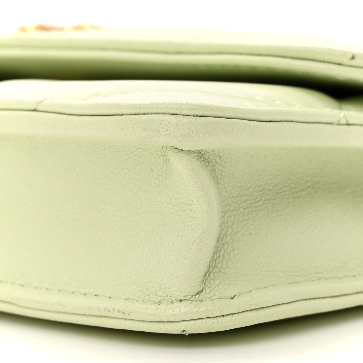 Chanel Lambskin Quilted Chanel 19 Clutch With Chain Light Green 11 of 14