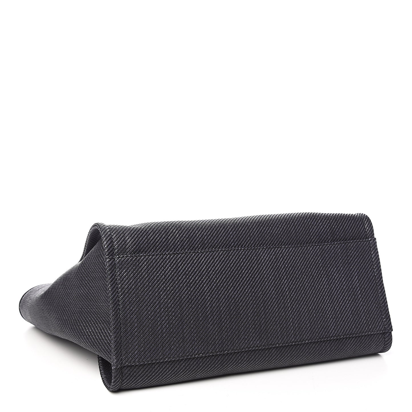 Mixed Fibers Calfskin Medium Deauville Tote Black