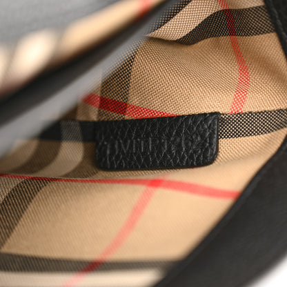 Burberry Grainy Calfskin Vintage Check Note Crossbody Bag Black 7 of 10