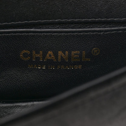 Chanel Velvet Quilted Small Boy Messenger Bag Black 6 of 10