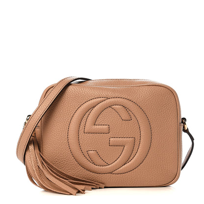 Gucci Pebbled Calfskin Small Soho Disco Bag Camelia 1 of 9