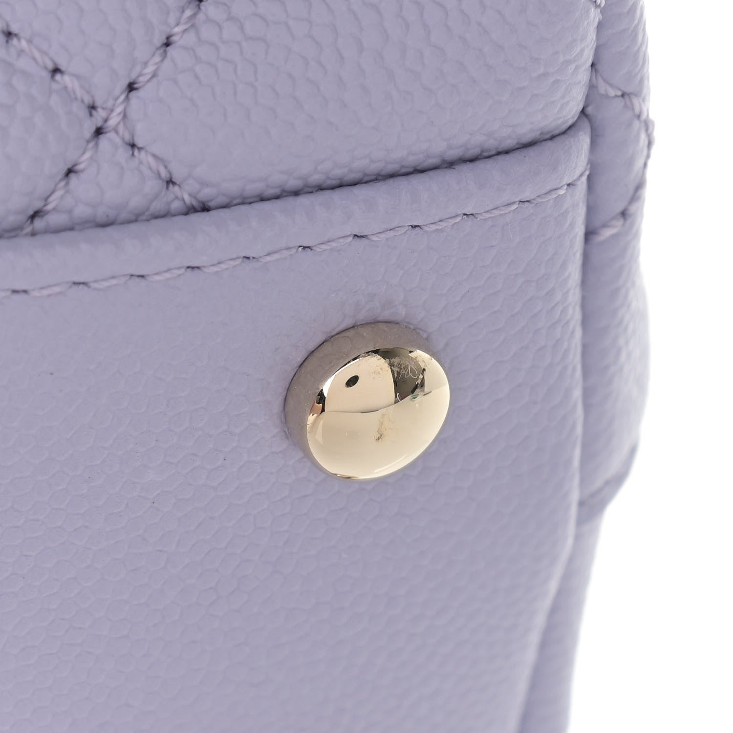 Chanel Caviar Quilted Mini Coco Handle Flap Light Purple 9 of 10
