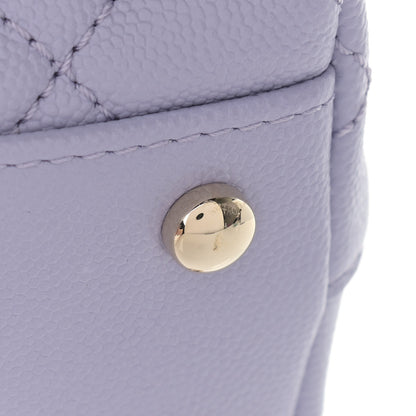 Chanel Caviar Quilted Mini Coco Handle Flap Light Purple 9 of 10