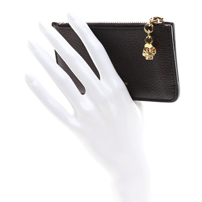 Alexander McQueen Calfskin Card Holder Wallet Burgundy 2 of 7