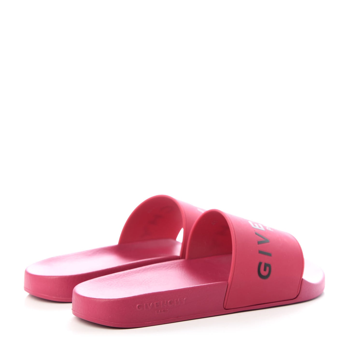 Rubber Womens Logo Womens Pool Slides Sandals 41 Pink