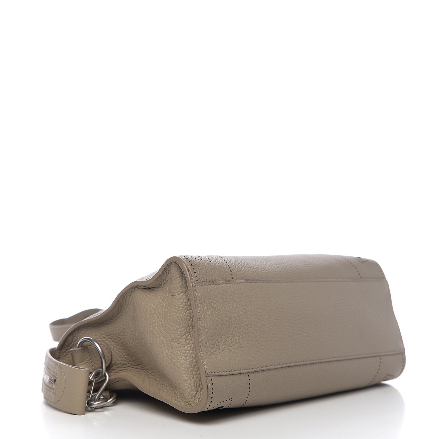 Veau Grana Perforated Blackout Hardware S City Gris Cendre