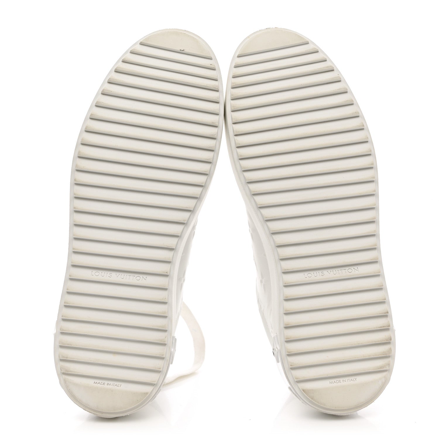 Louis Vuitton Lambskin Embossed Monogram Time Out Sneakers 39.5 White 5 of 7