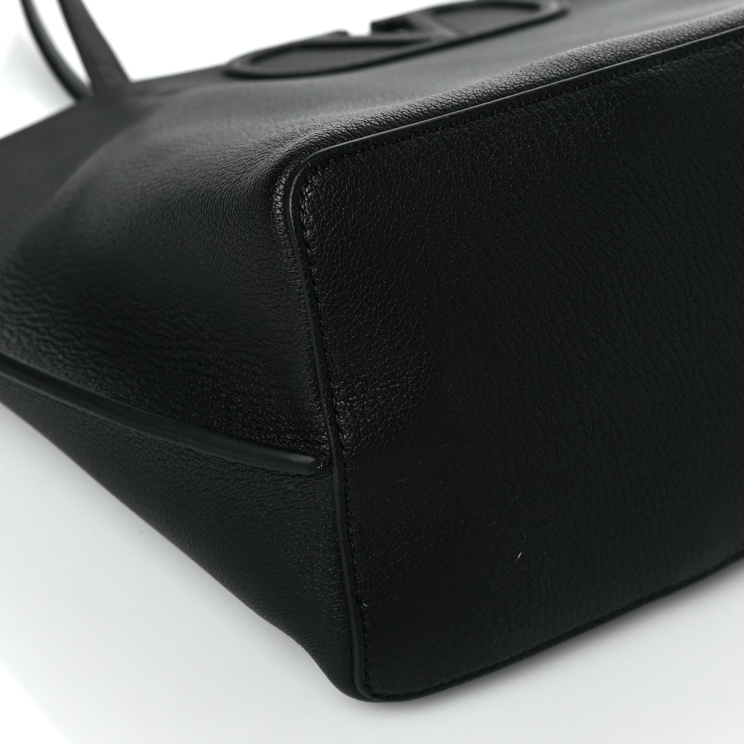 Valentino Garavani Calfskin Large Vlogo Tote Black 8 of 9