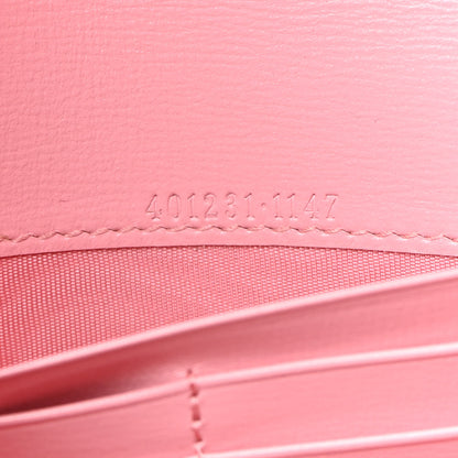 Gucci Azalea Calfskin Enamel Mini Dionysus Chain Wallet New Cherry Red Wild Rose Off White 7 of 9