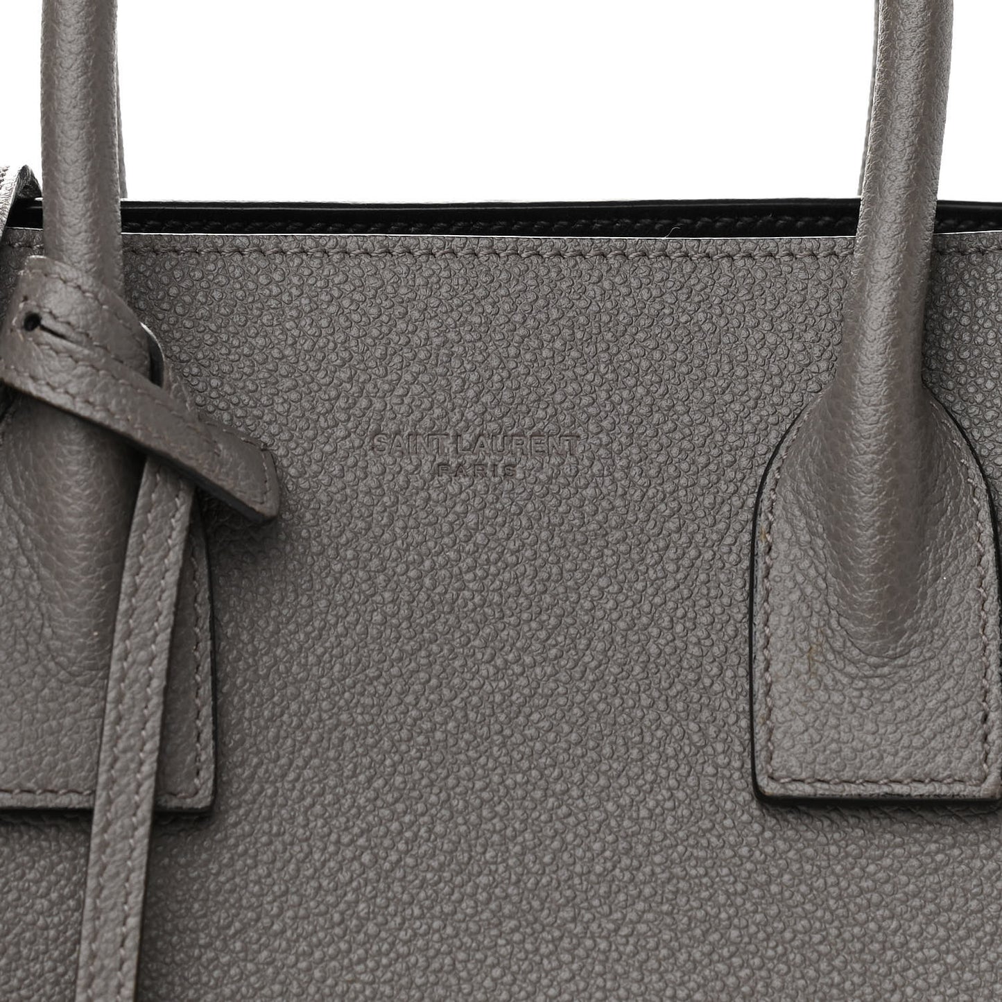 Grained Calfskin Baby Sac De Jour Fog