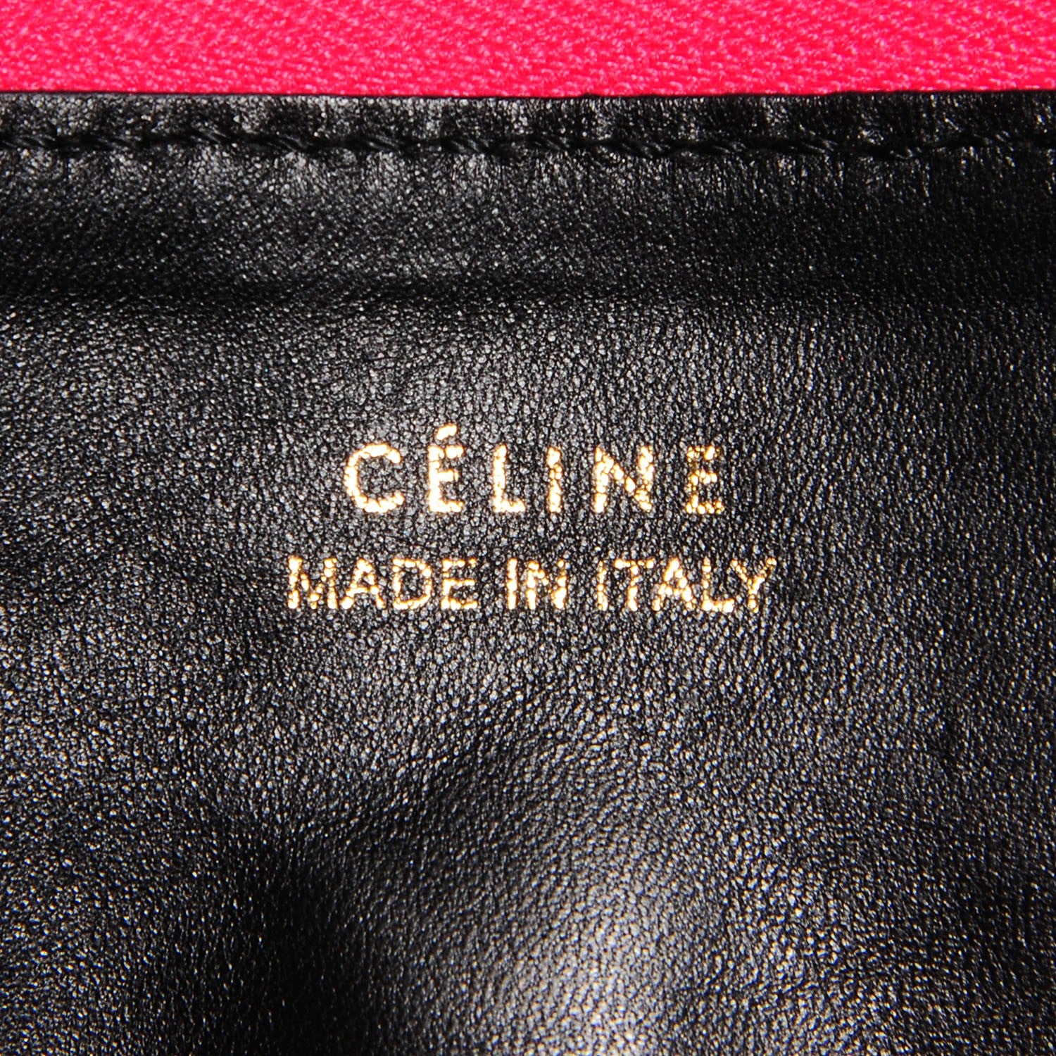 Celine Python Pouch Clutch Fluo Pink 6 of 8