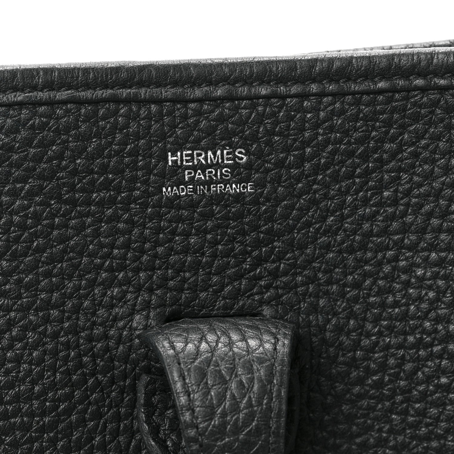 Hermes Taurillon Clemence Evelyne III PM Black 6 of 8