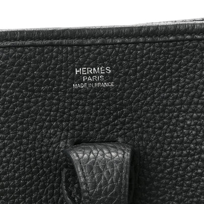 Hermes Taurillon Clemence Evelyne III PM Black 6 of 8