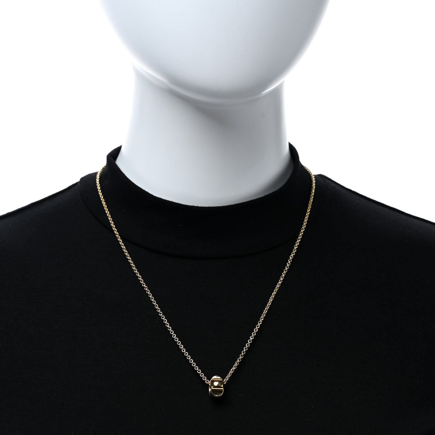 Tiffany 18K Yellow Gold Paloma Picasso Groove Pendant Necklace 3 of 5