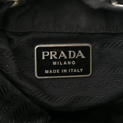 Prada Nylon Vela Mini Cinch Backpack Black 6 of 14