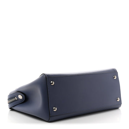 Fendi Vitello Baltico Dolce DotCom Satchel Blue 5 of 11