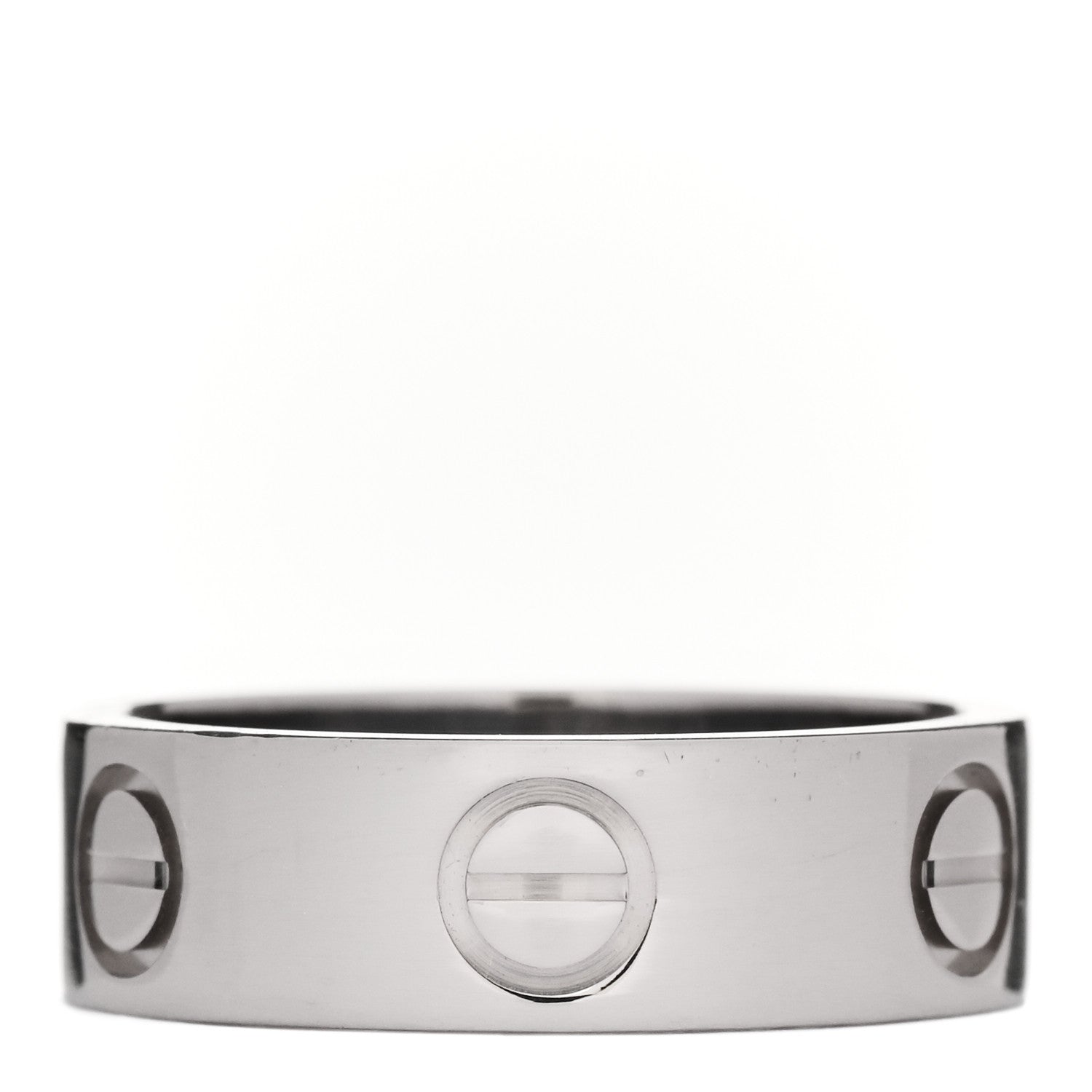 Cartier 18K White Gold 5.5mm LOVE Ring 49 5 3 of 4