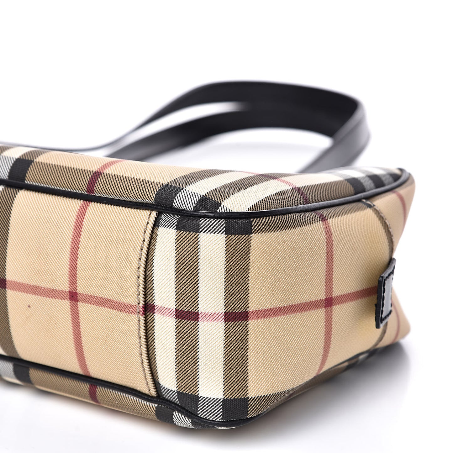 House Check Shoulder Bag Black