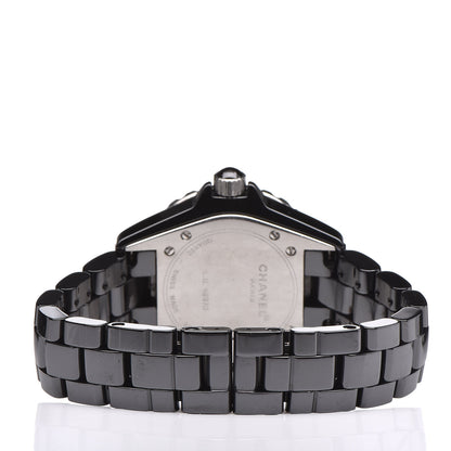 Chanel Stainless Steel Ceramic Ruby 33mm J12 Quartz Watch Black 4 of 7