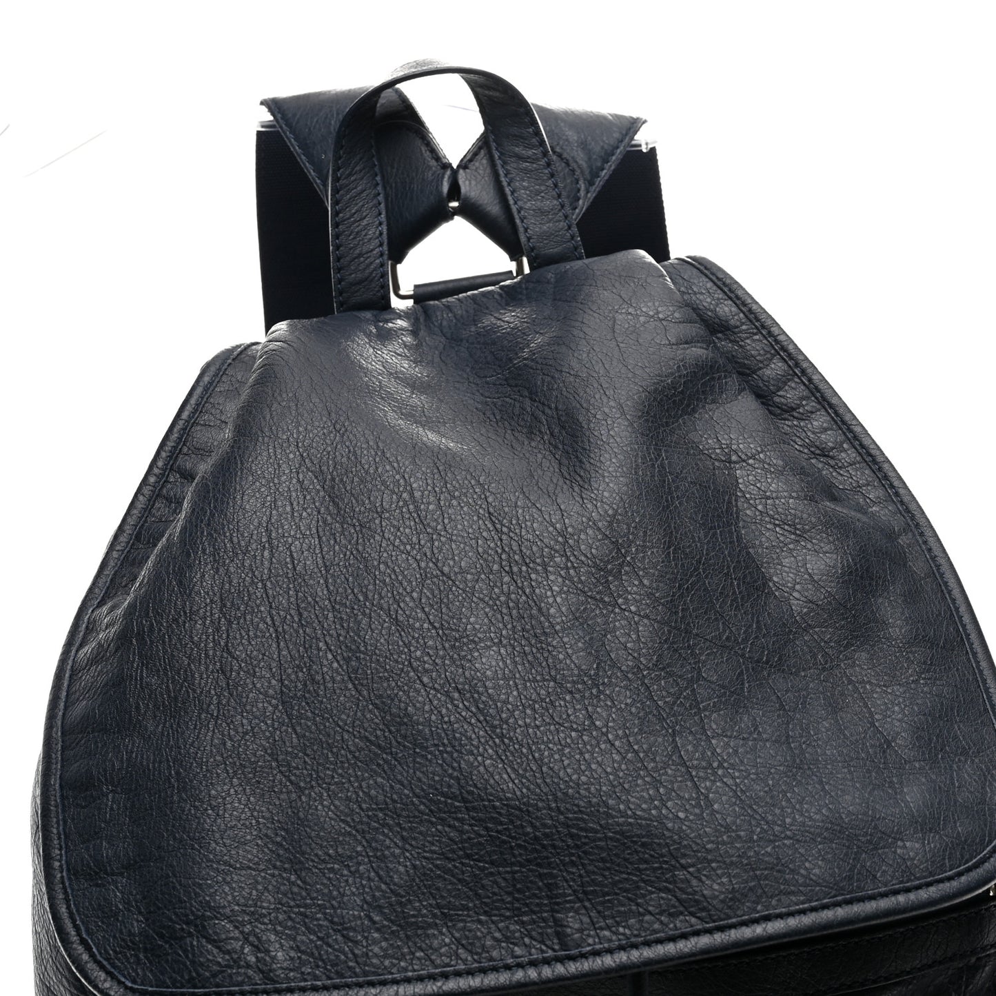 Agneau Giant 12 Silver Hardware S Traveler Backpack Bleu Obscur