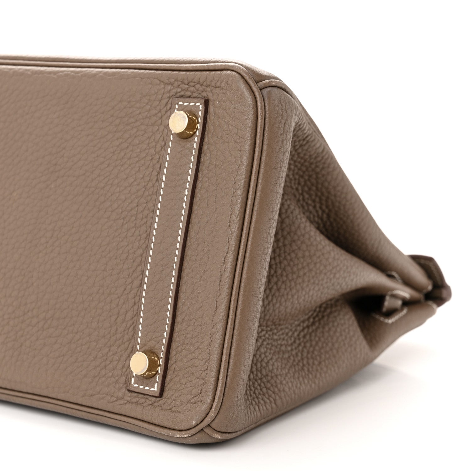 Hermes Taurillon Clemence Birkin 30 Etoupe 10 of 13