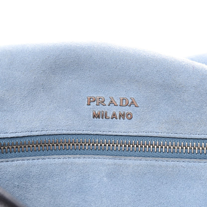 Prada Glace Calf Etiquette Flap Black Astrale 6 of 14