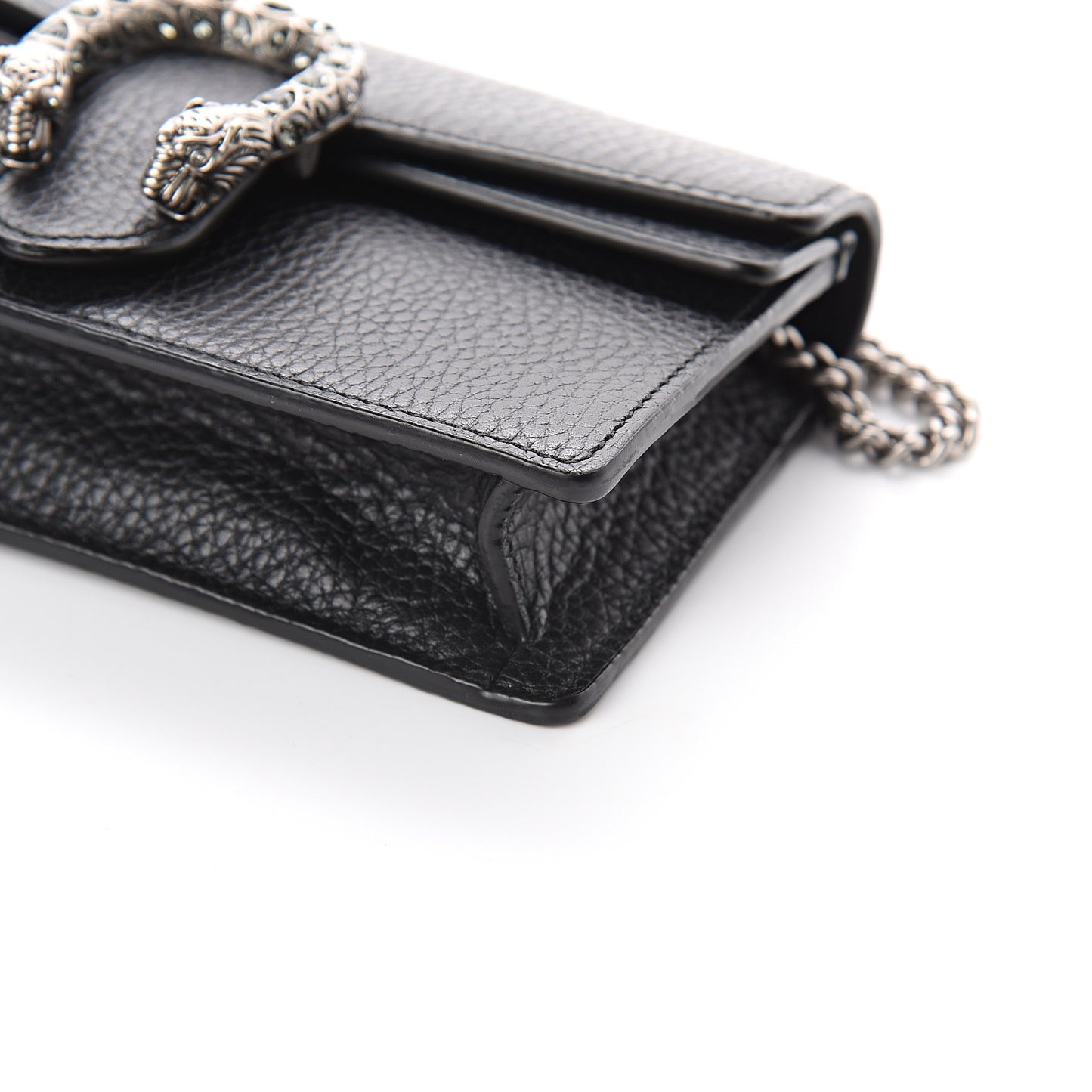 Calfskin Super Mini Dionysus Shoulder Bag Black