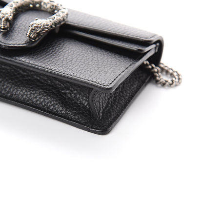Gucci Calfskin Super Mini Dionysus Shoulder Bag Black 7 of 7