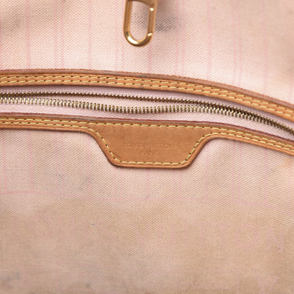 Louis Vuitton Damier Azur Neo Neverfull MM Rose Ballerine 6 of 23