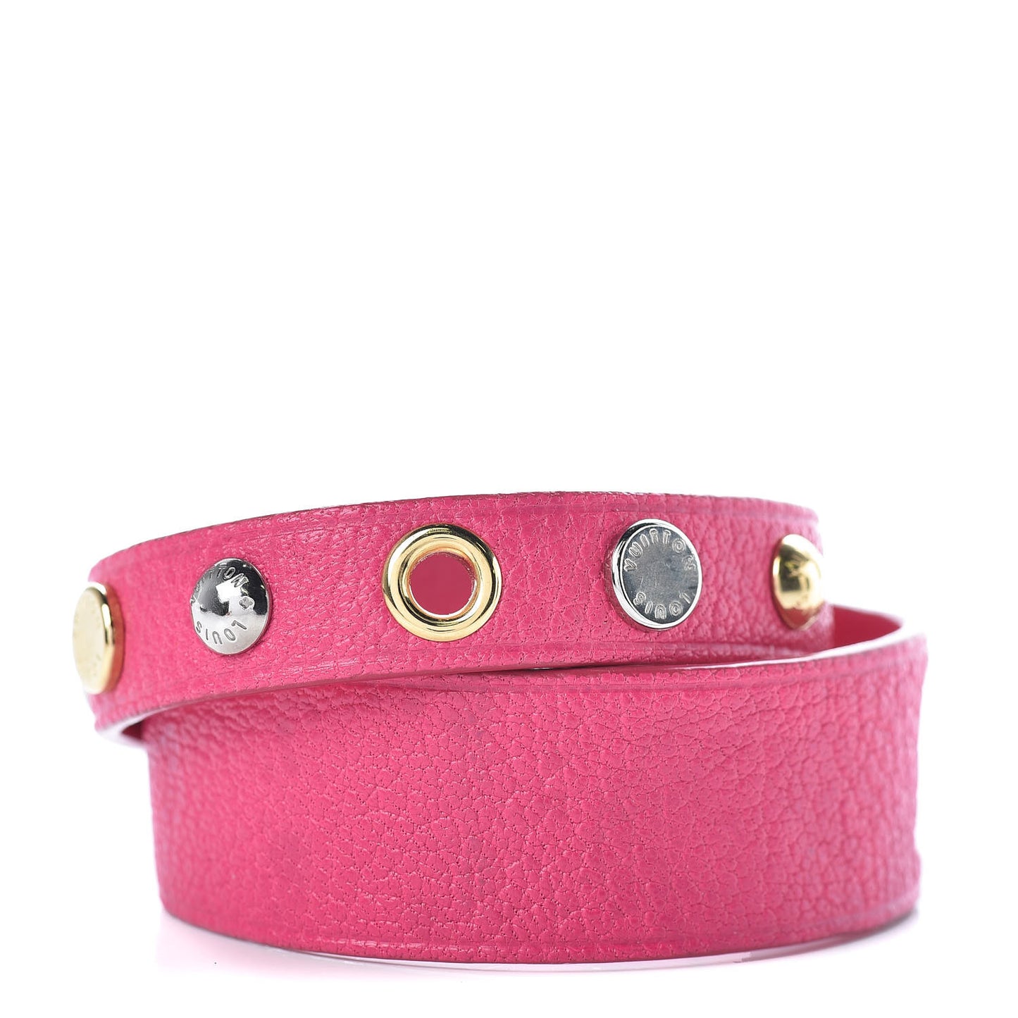 Goatskin Spike It Wrap Bracelet 17 Rose Indien