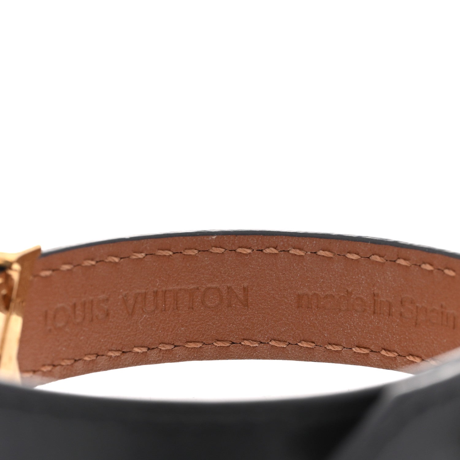 Louis Vuitton Calfskin Iconic Bracelet 17 Black 4 of 6