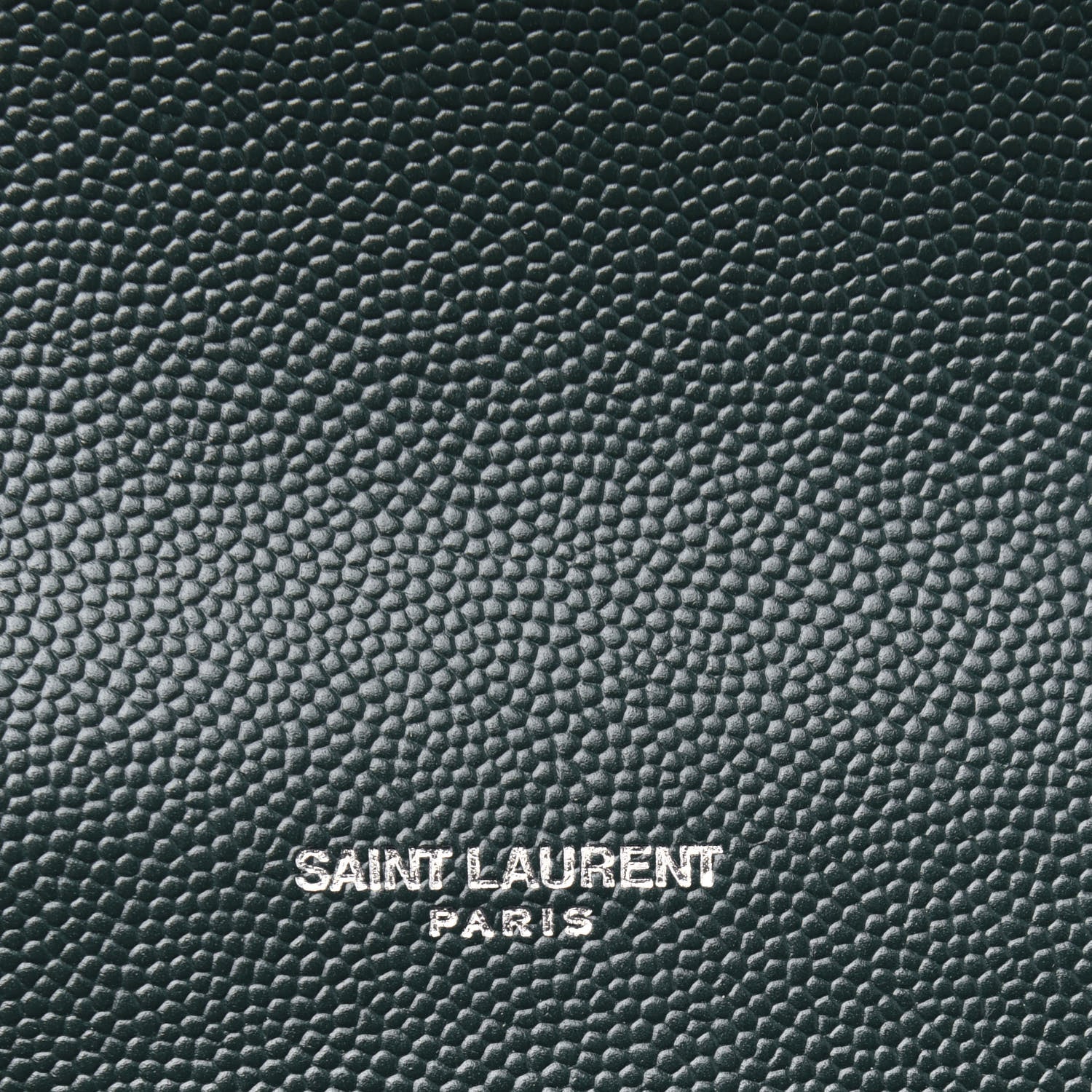 Saint Laurent Grain De Poudre Medium Monogram Kate Satchel Vert Fonce 5 of 14
