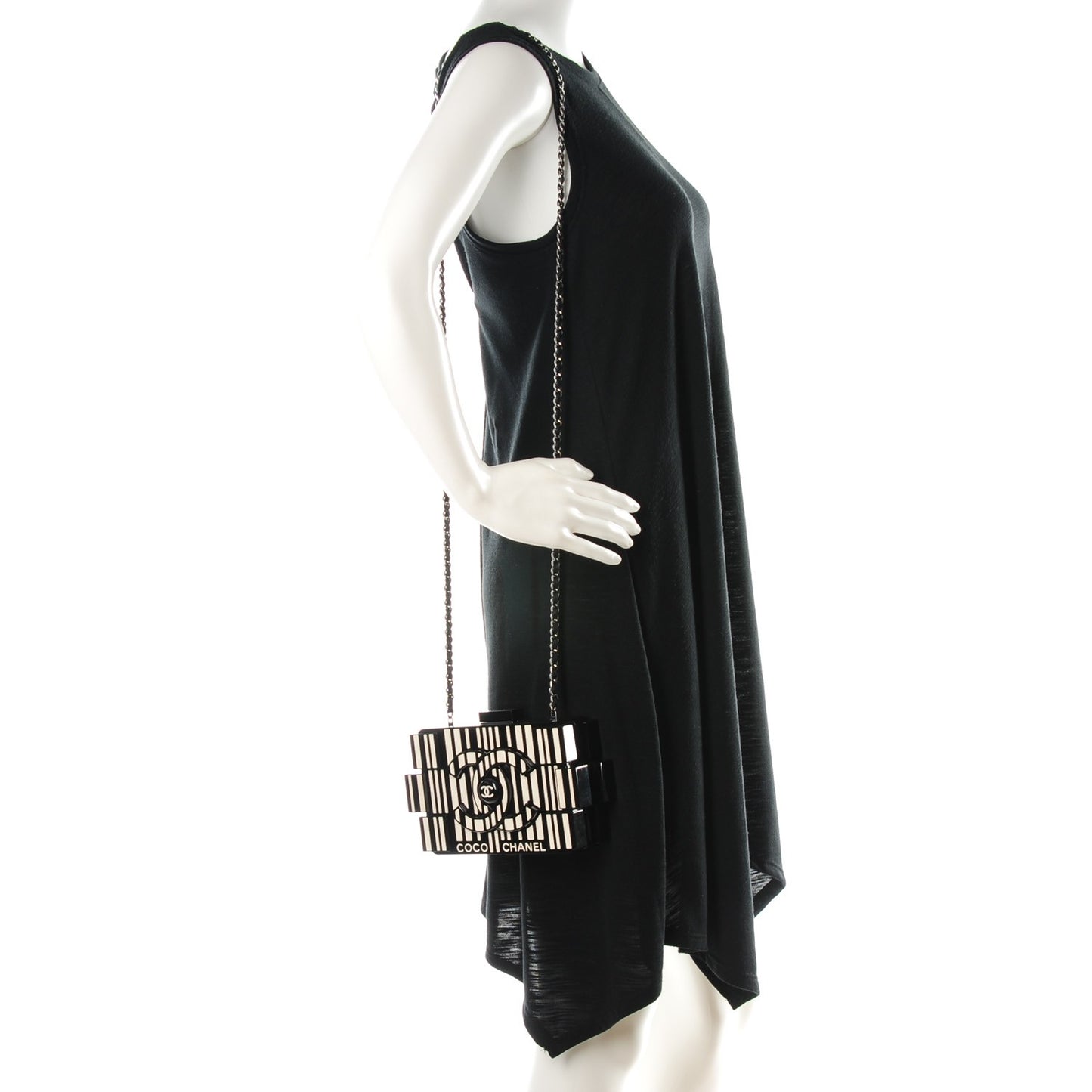 Plexiglass Barcode Boy Brick Lego Clutch Black