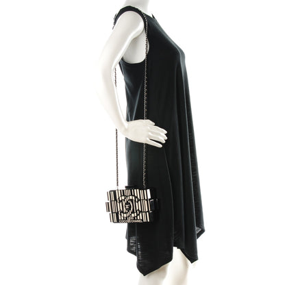 Chanel Plexiglass Barcode Boy Brick Lego Clutch Black 2 of 7