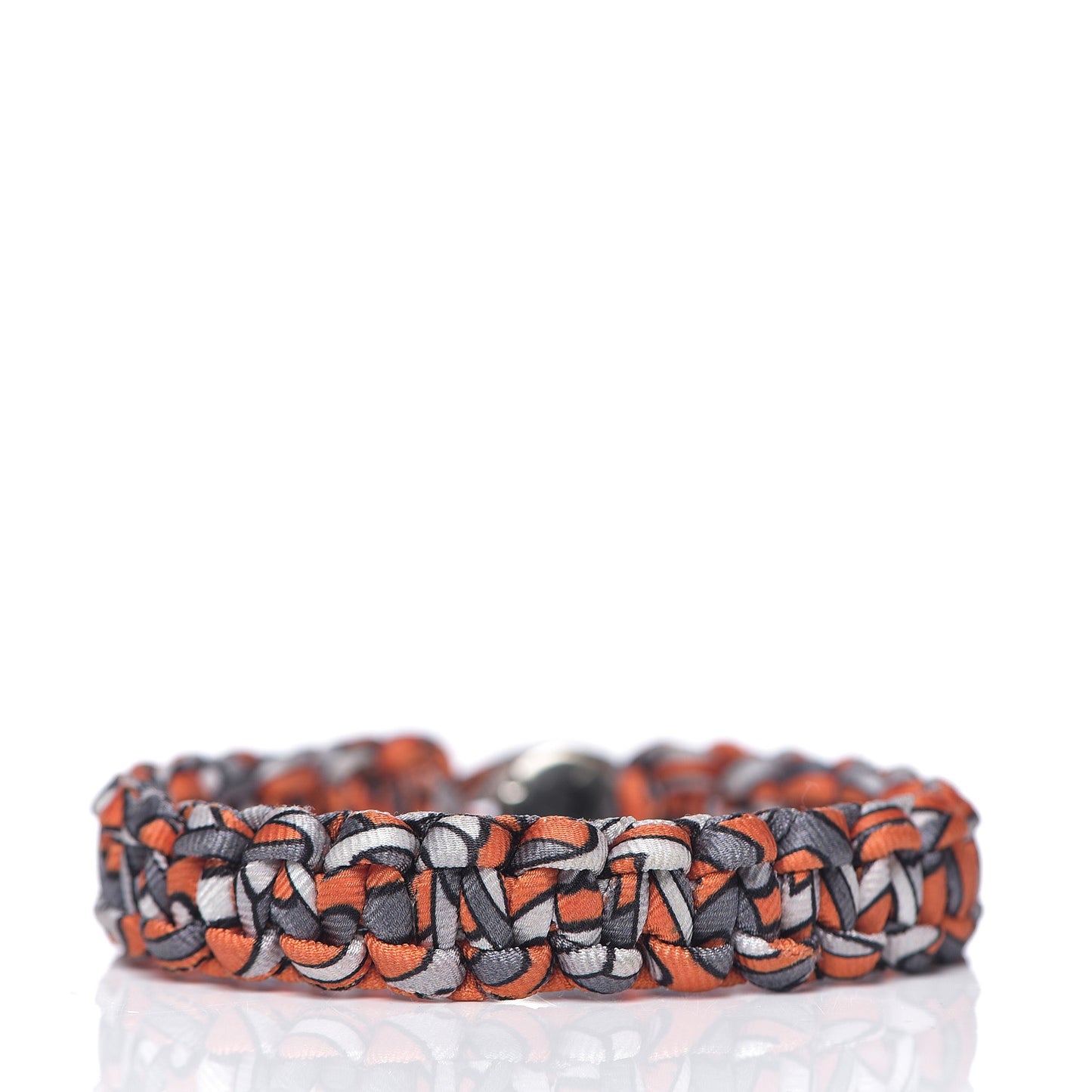Silk Twill Kid Bracelet L Orange