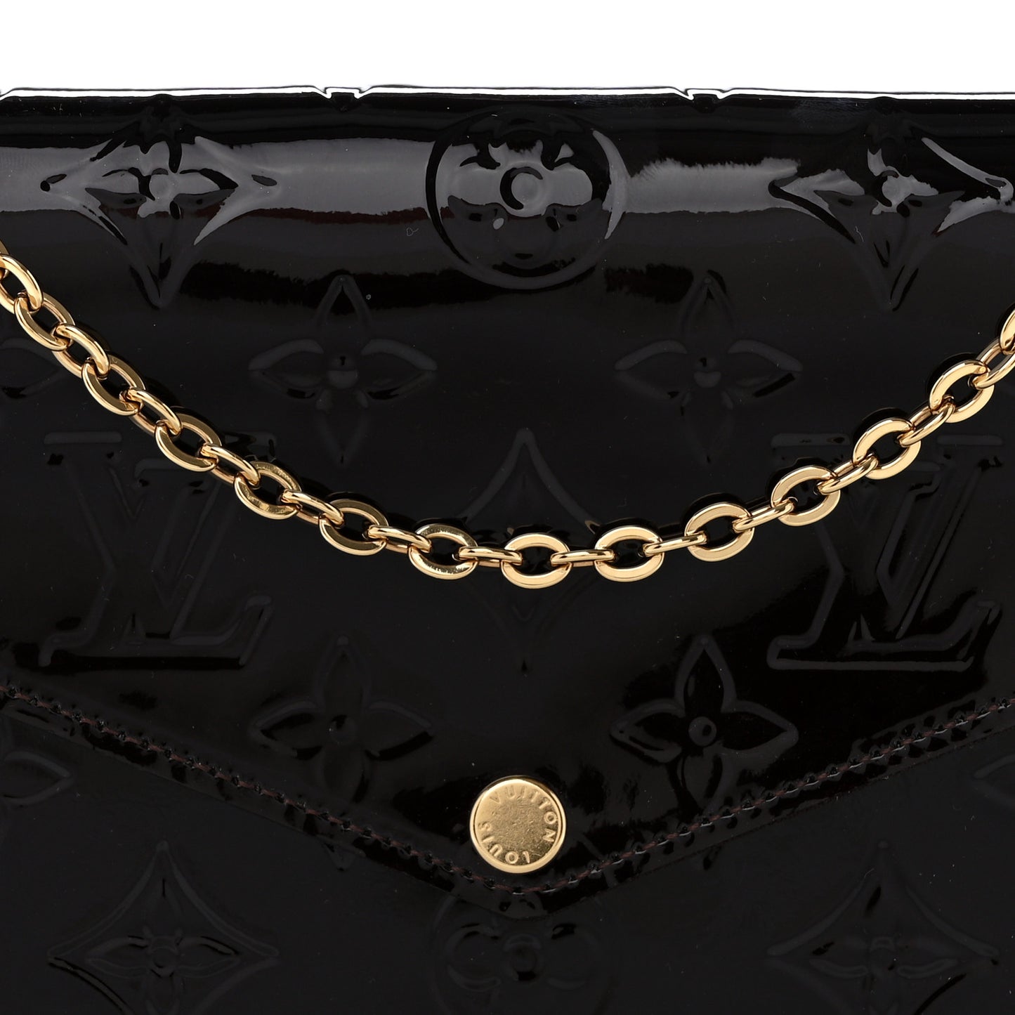 Vernis Pochette Felicie Chain Wallet Amarante