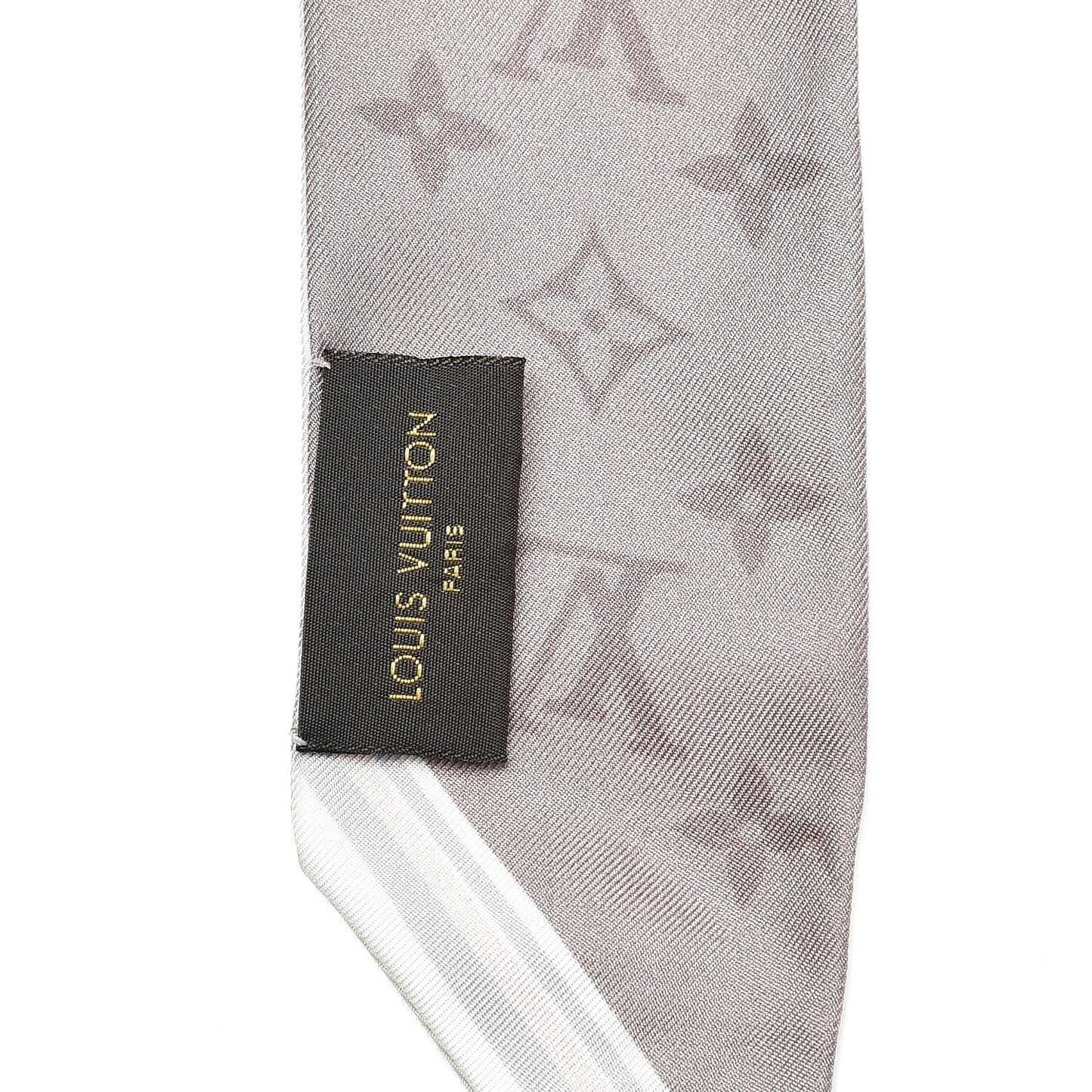 Silk Monogram Flower Ink BB Bandeau Light Pink
