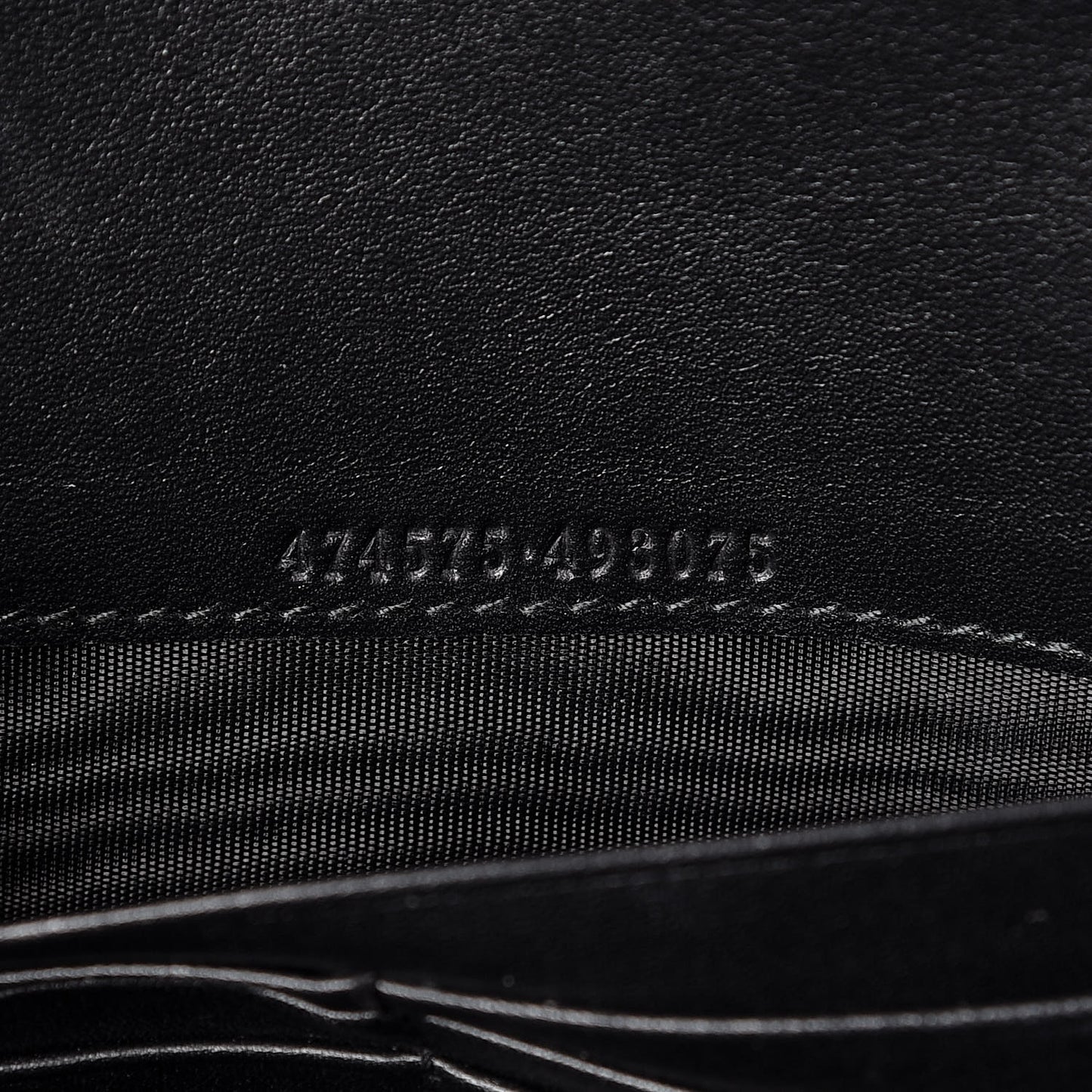 Calfskin Matelasse GG Marmont Chain Wallet Black