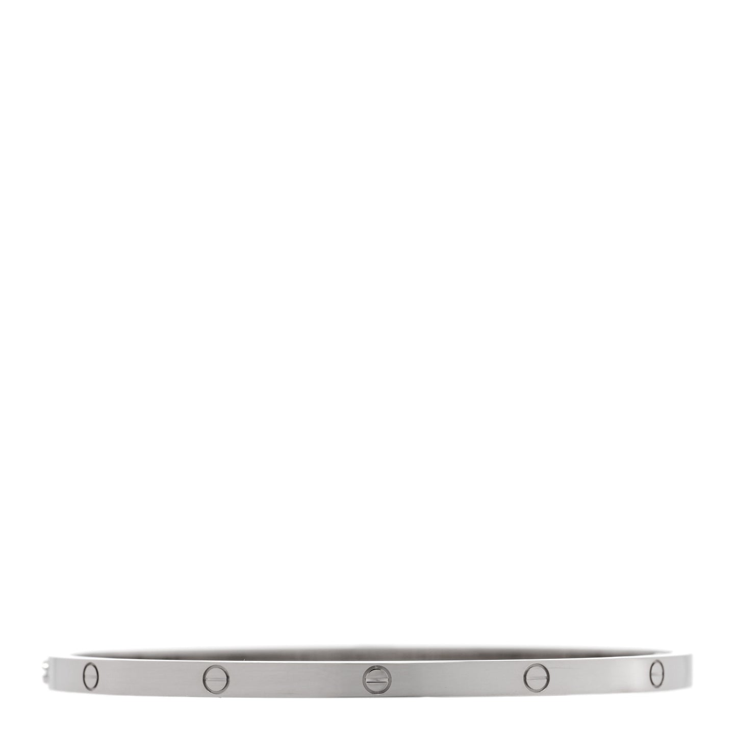 18K White Gold Small LOVE Bracelet 19